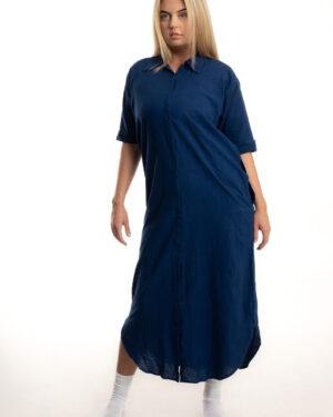 Indigo Essence Shirt Dress
