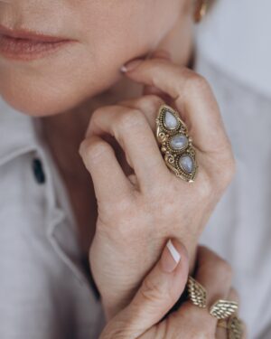 Moonlit Brass Ring